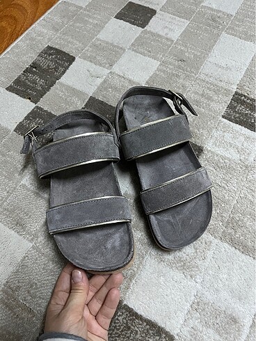 37 Beden gri Renk Nine west sandalet