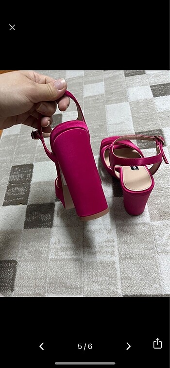 38 Beden pembe Renk Nine west şık ayakkabı