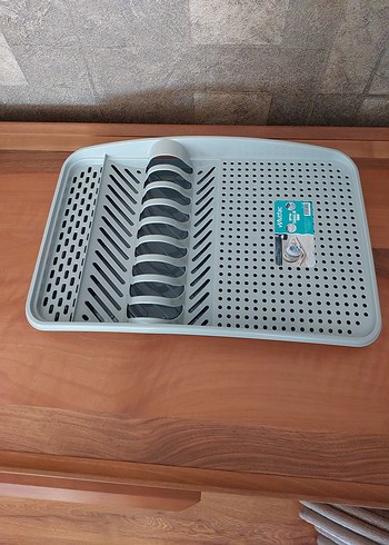 Beden Gri Plastik Bulaşık Kurutma Rafı