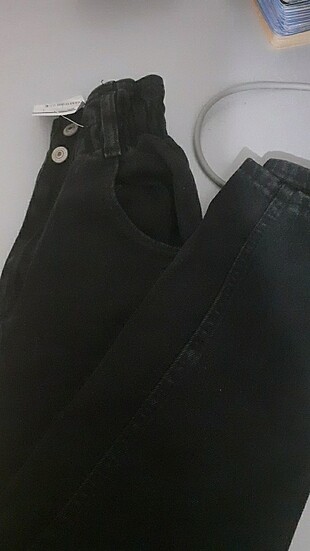 Beli lastikli mom jean (25 beden)