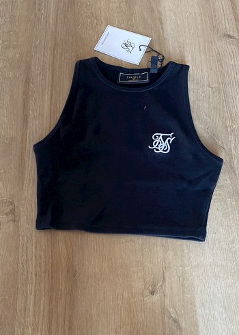 Siyah Kadın Crop Top, Kolsuz, Dar Kesim