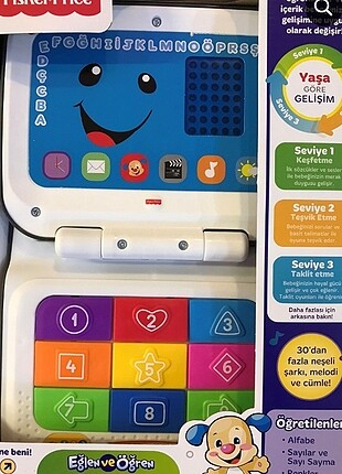 Fisher price eğitici sesli dizüstü bilgisayar