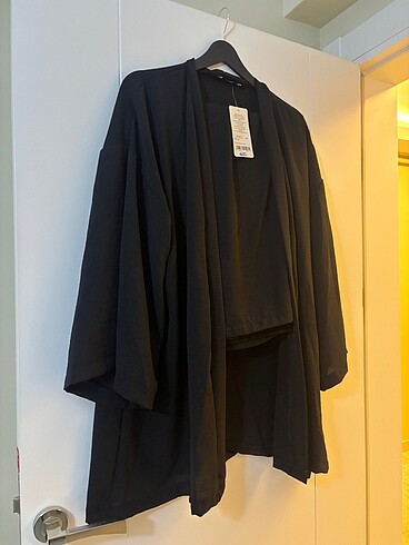 40 Beden Siyah kimono takım