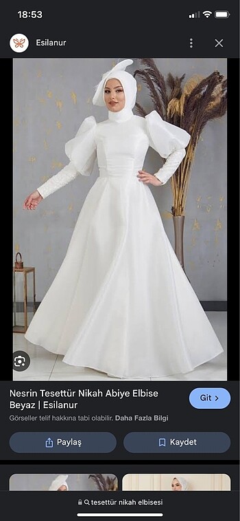 m Beden Nikah elbisesi