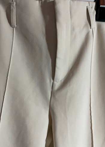 s Beden ten rengi Renk Bershka Bej Midi Kumaş Kadın Pantolon