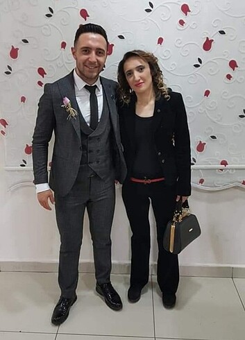 s Beden Kadife siyah bayan takım
