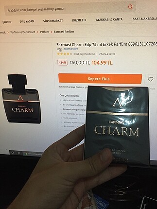 FARMASİ CHARM EDP 75ml ERKEK PARFÜM