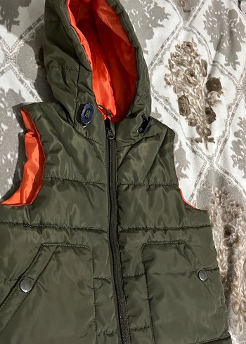 Erkek Çocuk Kapüşonlu Kamuflaj Yelek - Görsel 5