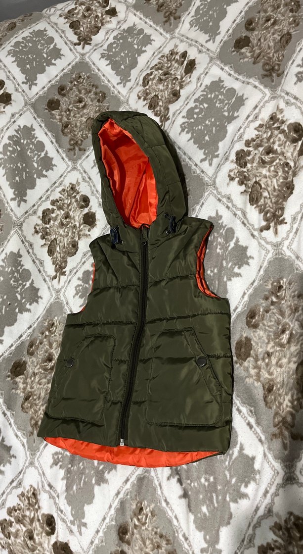 Erkek Çocuk Kapüşonlu Kamuflaj Yelek - Görsel 2