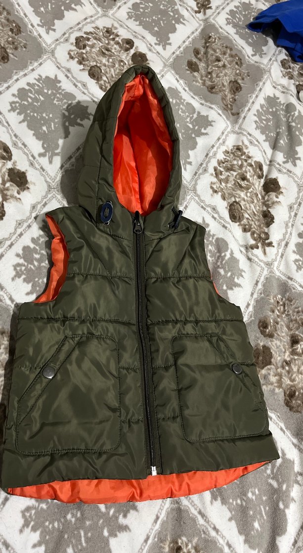 Erkek Çocuk Kapüşonlu Kamuflaj Yelek - Görsel 4