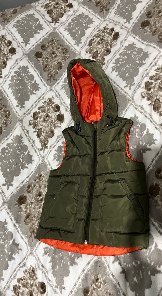 Erkek Çocuk Kapüşonlu Kamuflaj Yelek - Görsel 3