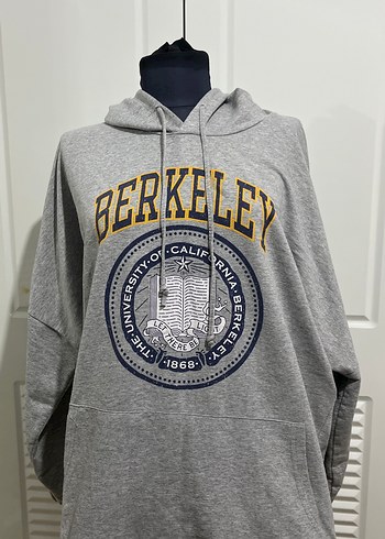 Gri Baskılı Kadın Sweatshirt - Görsel 2