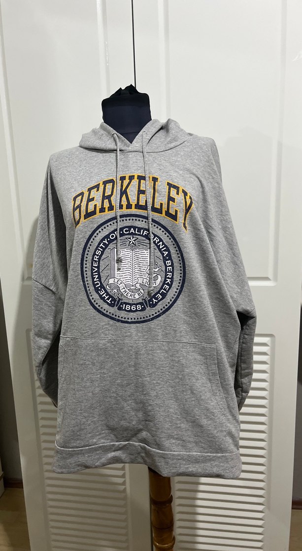 Gri Baskılı Kadın Sweatshirt - Görsel 4