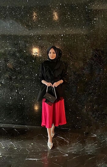 Organze siyah ceket