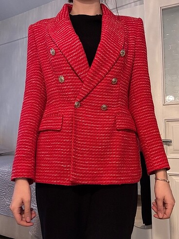 Zara Zara kırmızı blazer ceket