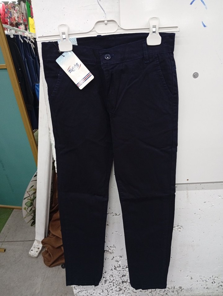 Kemerli Siyah okul Kumaş Pantolon - Görsel 3