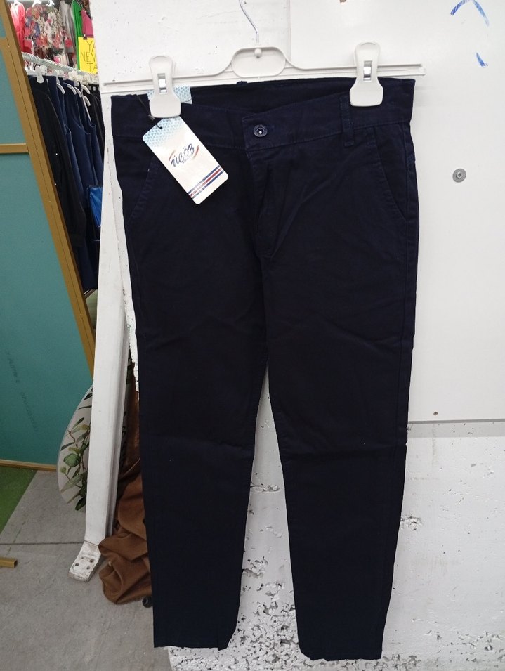 Kemerli Siyah okul Kumaş Pantolon - Görsel 4