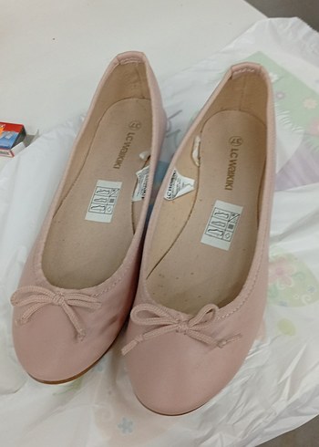 Pembe Bağcıklı Kız Babet Ayakkabı