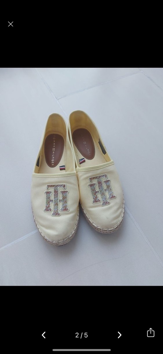 Beyaz Nakışlı Kadın Dolgu Topuk Espadril - Görsel 2