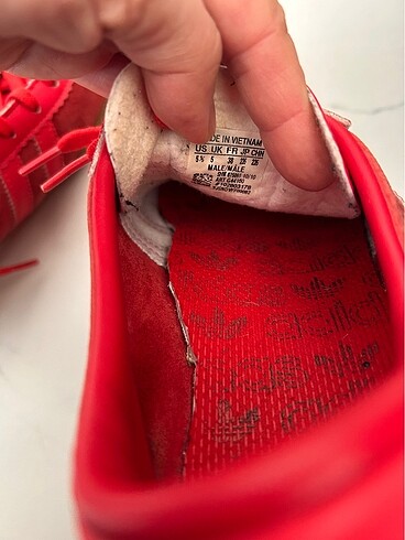 38 Beden kırmızı Renk Adidas london