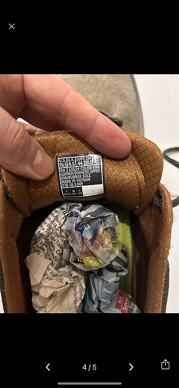 44 Beden haki Renk Skechers erkek ayakkabı
