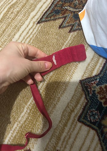 Penti Kırmızı Desenli penti sütyen 75c