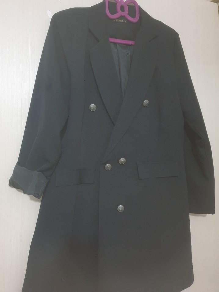 Siyah Uzun Kollu Kadın Blazer Ceket - Görsel 3