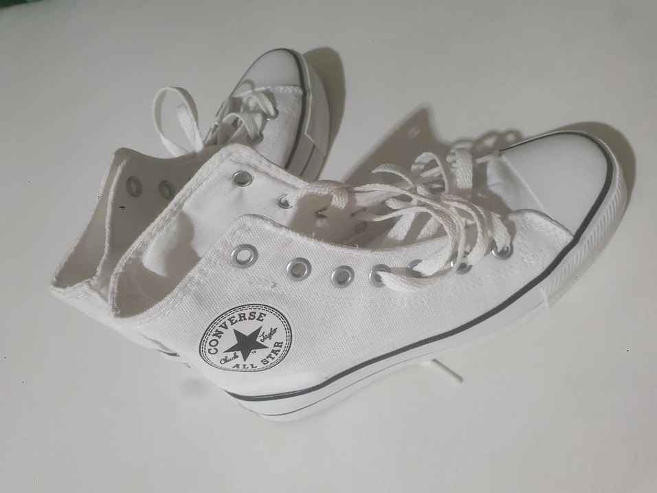 Beyaz Kadın Converse Basic Spor Ayakkabı - Görsel 5