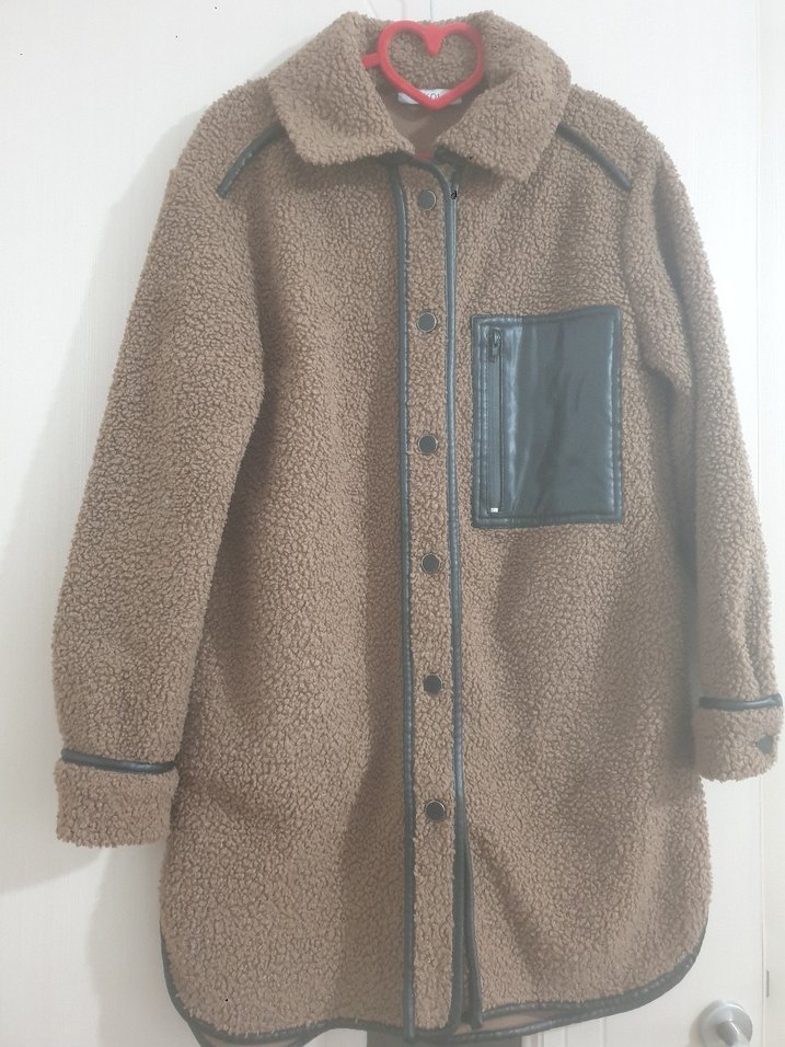 Kahverengi Kürklü Midi Kadın Kaban - Görsel 3