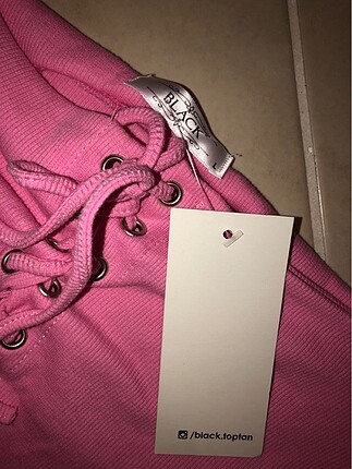 l Beden Pembe Crop Top
