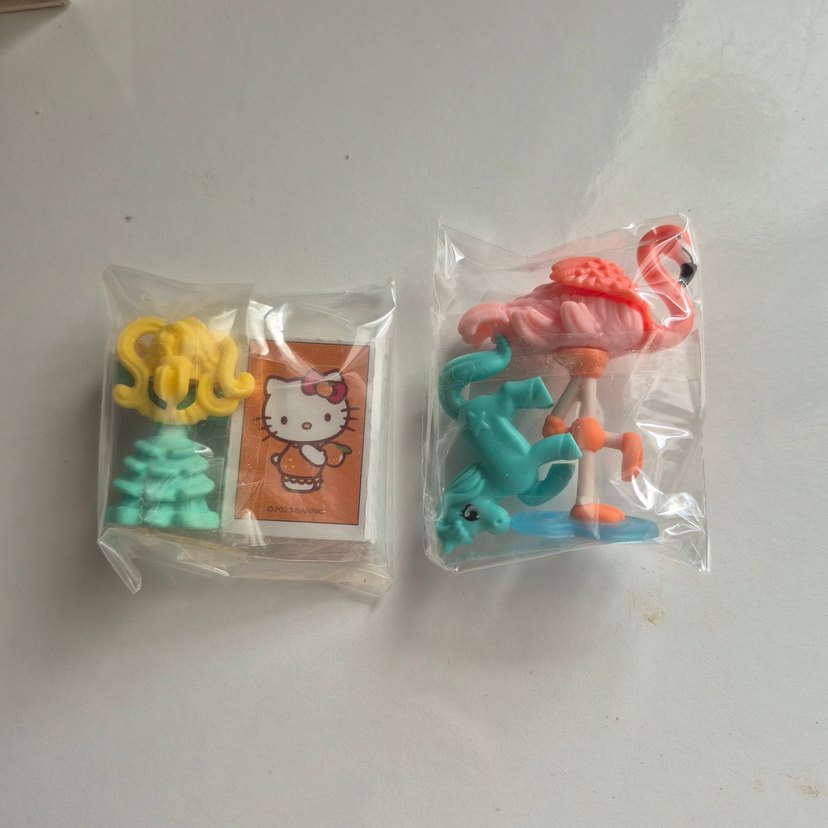 Pastel Pembe Oyuncak Figür ve Kart Seti - Görsel 2