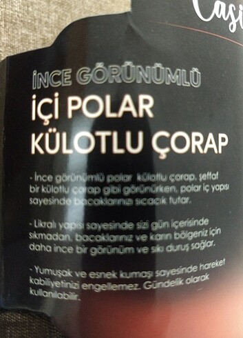 s Beden İçi polar külotlu çorap 