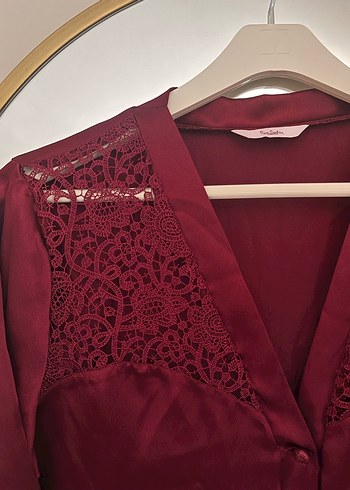 Pierre Cardin Kadın Saten Pijama Takımı Çeyizlik - Görsel 3