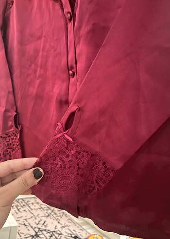 Pierre Cardin Kadın Saten Pijama Takımı Çeyizlik - Görsel 2