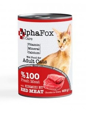 Etli konserve kedi maması