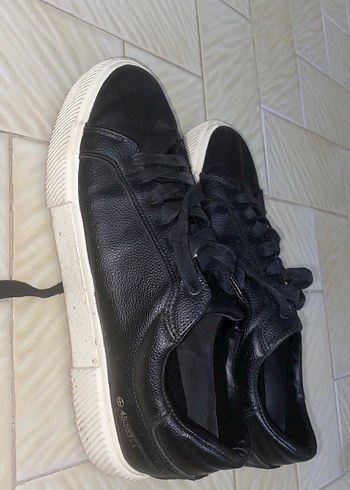 Pull and Bear Siyah deri Kadın Sneakers