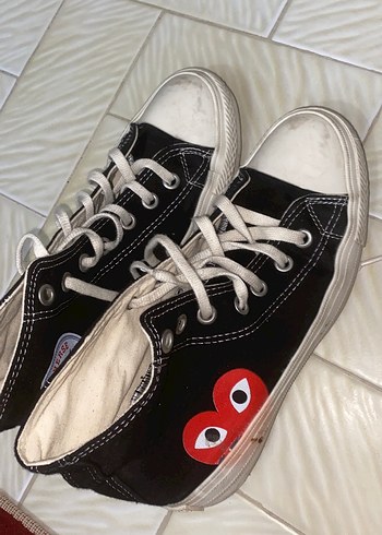Converse Siyah Nakışlı Günlük Spor Ayakkabı