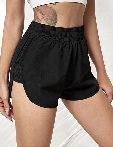 xl Beden siyah Renk siyah kisa spor sort