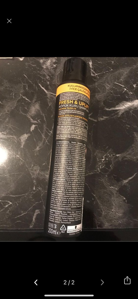 Syoss köpük kuru şampuan - Görsel 2