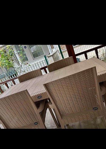 Diğer 6lı rattan balkon masa takımı