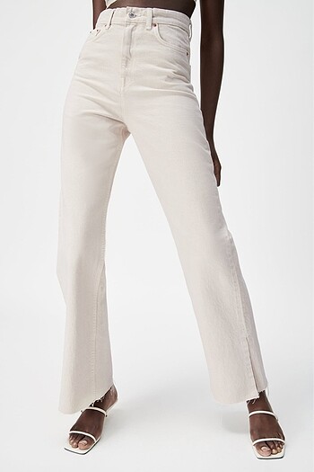 Zara Full Lenght Krem Jean