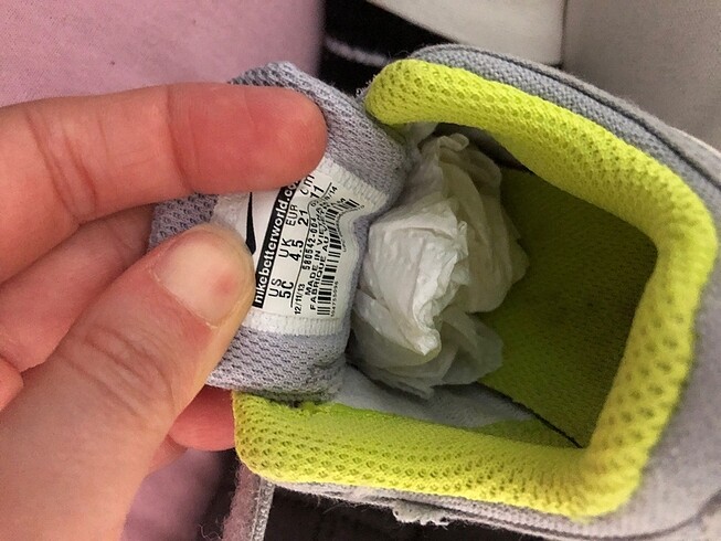 21 Beden gri Renk Nike çocuk 