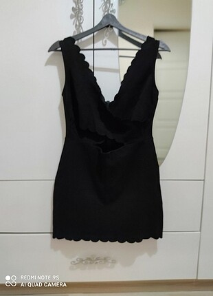 38 Beden siyah Renk Karol elbise