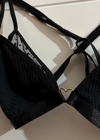 Siyah Gotik Mini Sütyen - Görsel 2