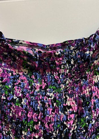 Kadın Mor Bağlamalı Mini Bluz - Görsel 3