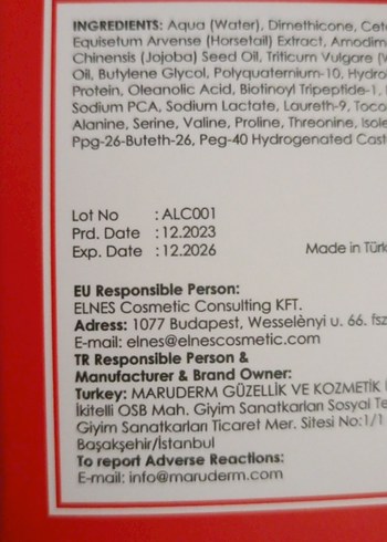 Maru.derm Saç Dökülmesine Karşı Saç Kremi 300 ml - Görsel 4