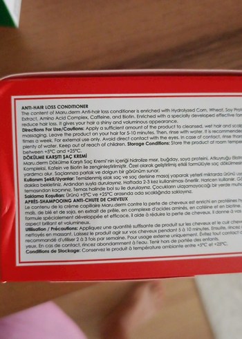 Maru.derm Saç Dökülmesine Karşı Saç Kremi 300 ml - Görsel 3