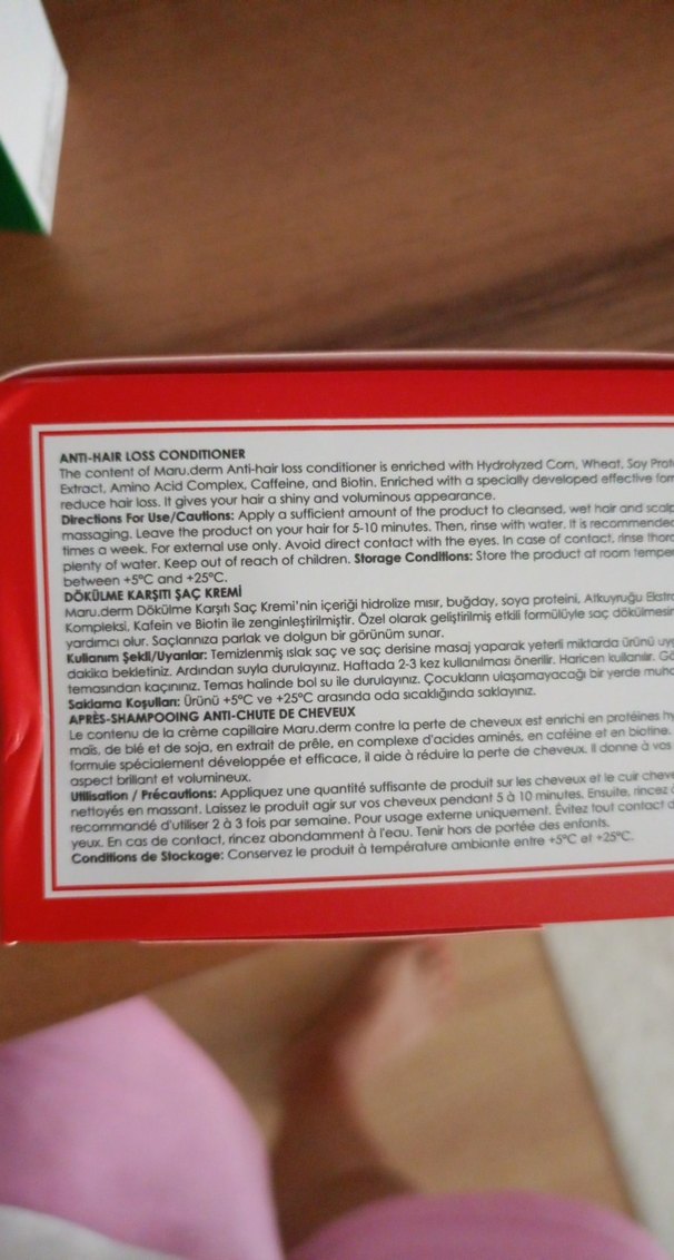 Maru.derm Saç Dökülmesine Karşı Saç Kremi 300 ml - Görsel 3