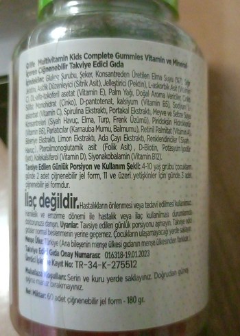 Qlife Multi Vitamin Kids Complete Gummies - Görsel 2