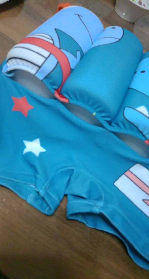 Çocuklar için Renkli Mavi Yüzme Can Simitli - Görsel 2